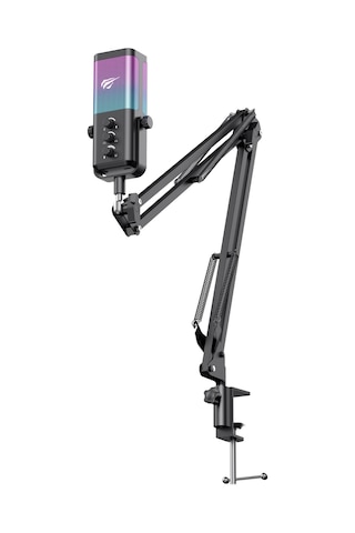Havit Gamenote Gk65 Pro Rgb Oyuncu Ve Yayıncı Mikrofonu - 192khz/24bit Ses Kartlı & Akrobat Kollu Set