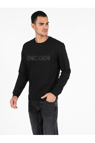 Colin's Regular Fit Erkek Siyah Sweatshirt CL1049893_Q1.V2_BLK
