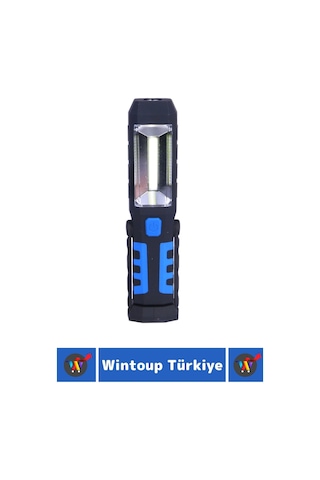 Premium 2 Modlu Mıknatıslı Askılı Smd Güçlü Led+1 Parlak Led Ampul Şarjlı Oto Lambası