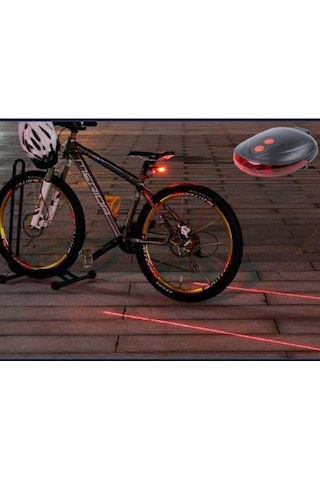 Lazer Güvenlik Şeritli Bisiklet Stop Lambası Çok Renkli