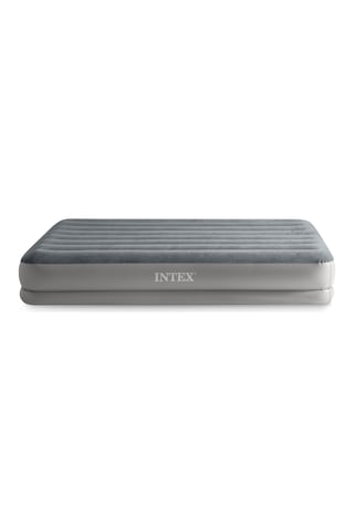 Intex Usb Pompalı 30 Cm Queen Prestij Orta Yükseklikte Şişme Yatak 203x152x30cm Gri