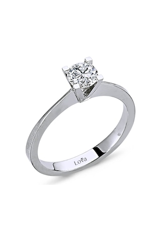 Lova F Renk 0,45 Karat Pırlanta Tektaş Yüzük - 1030009