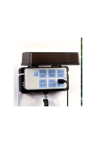 Fastbuy Siyah Şeffaf Su Geçirmez Elektrik Kabin, 6 Çıkış Deliği, Zamanlayıcı, Uzatma Kablosu, Transformör Özelliği, Abs Reçin