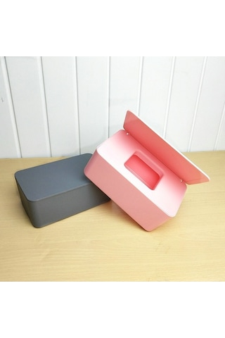 Novahub Toz Geçirmez Çekmeli Siyah Islak Mendil Kutusu - Ev & Ofis Siyah