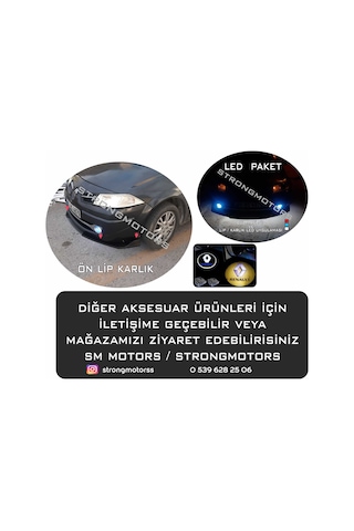 Renault Megane 2 Bagaj Üstü Spoiler Bagaj Çıtası Parlak Siyah 115