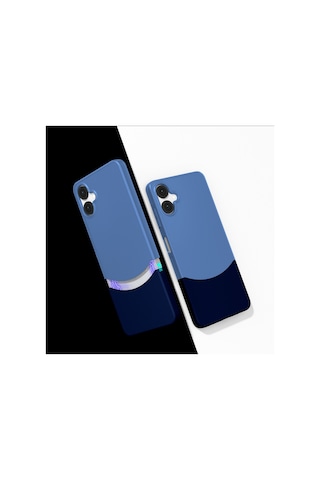 Galaxy A06 Kılıf Mıknatıslı Zore Duble Kapak Lacivert