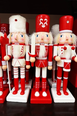 Beysüs Yılbaşı Dekor Orijinal Ahşap Fındıkkıran 3 Lü Set 25 Cm