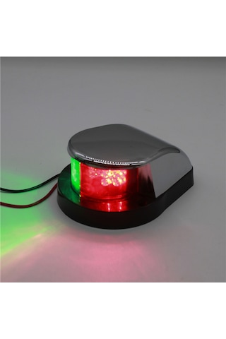 Youtek 12 Led Dc12v Deniz Navigasyon Işığı - Kırmızı Yeşil Konteyner Işığı, Ip67 Su Geçirmez, 3nm Görünürlük, 225 Açısı, Gemi Tabela Işığı