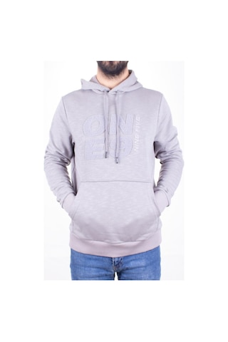 Twister 1931 Gri Kapüşonlu Erkek Sweatshirt Gri