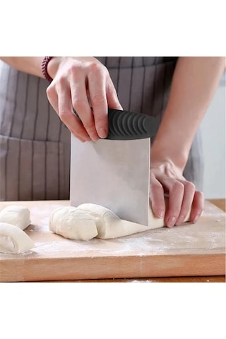 Paslanmaz Çelik Hamur Kesme Spatulası Lüks Kazıyıcı