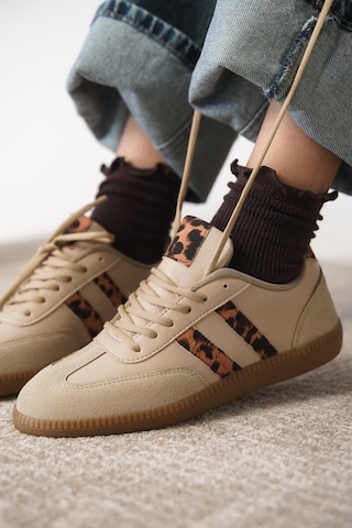 Garantili Agnus Günlük Ortopedik Kadın Sneaker Spor Ayakkabı Leopar