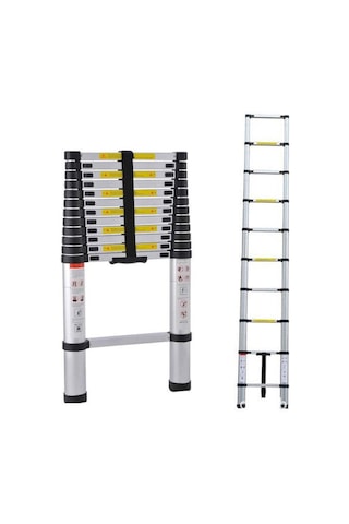 Ebax 10 Basamaklı Teleskopik Merdiven Uzayan 2.9 Metre