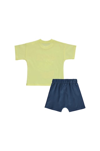 Civil Baby Shark Crew Baskılı 6-18 Ay Takım - Sarı Limon Sarısı