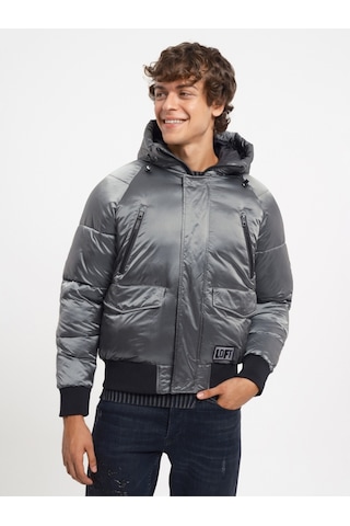 Regular Fit Erkek Mont Gri