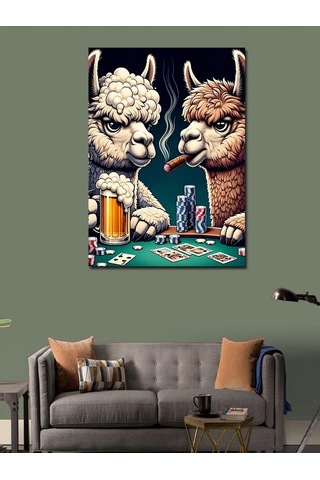 Kanvas Tablo Kumarbaz Lamalar 70cmx100cm