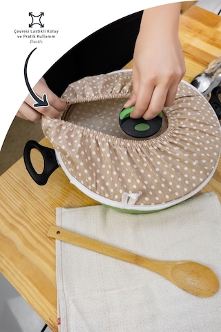 3 Adet Şık Ve Pratik Demlematik: Pilav Demleme Örtüsü , Tencere Kapağı Bonesikahve Pauntiye