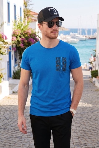 Buratti Bisiklet Yaka Pamuklu Slim Fit Erkek T Shirt 541Quint Parliament