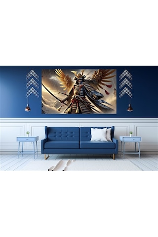 Ti-play Shogun Çalışma 60x90cm Modern Samuray Pvc Çerçevesiz Tablo
