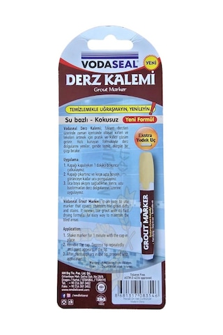 Vodaseal Kokusuz Ve Suya Dayanıklı Derz Yenileme Kalemi - Bej