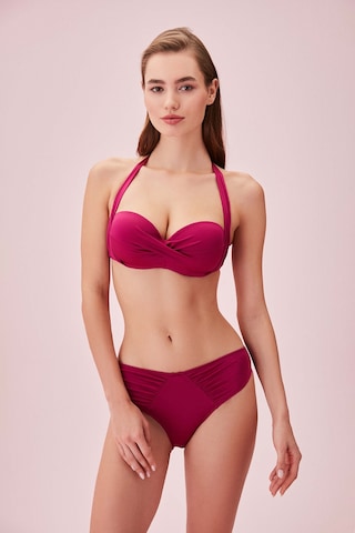 Suwen Pileli Bikini Alt Sbn26395d1283 Vişne