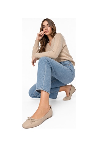 Luvishoes 01 Biskuvi Cilt Kadın Babet Koyu Bej