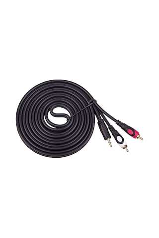 10M Stereo To 2 Rca Ses Kablosu - Özel Bakır Seri - 10 Metre