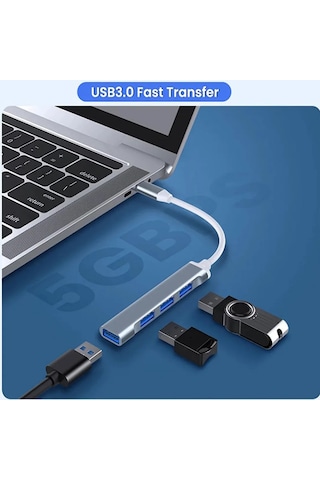 Type-c To Usb Çoğaltıcı Usb Hub Otg Usb Çoklayıcı Type C To 4 Usb