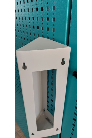 Üçgen Açılı Diafon 12x35x12 Zil Paneli, Metal Koruma Kutusu Bej