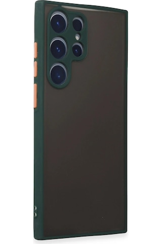 Newface - 585 - Samsung Galaxy S22 Ultra Kılıf Montreal Silikon Kapak - Csmo-tex - - Yeşil