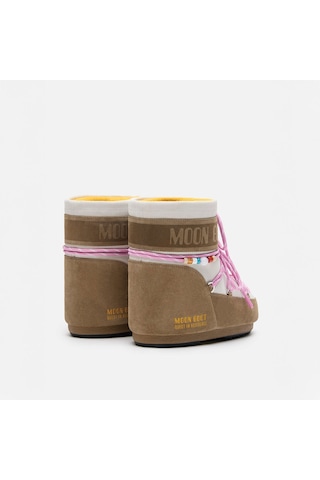 Bl43 Honey/white Sand Bot Kar Kadın 80d1409730 Moon Boot Mb X Gır Icon Low Suede Beads Bl43 Honey/white Sand