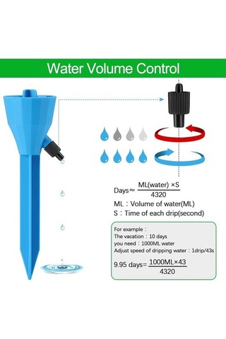 Bitki Sulayıcı, Yavaş Tahliye Kontrol Vanası Anahtarı İle 12pcs Kendinden Bitki Sulama Spike Sistemi, Otomatik Bitki Sulayıcı 6285 Hbcv00005wsvp5