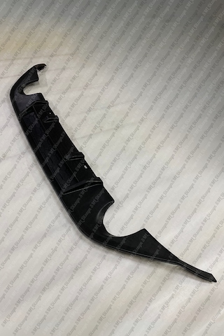 Volkswagen Golf 7 R Difüzör Tek Çıkış İthal Mat Siyah Difizör Plastik