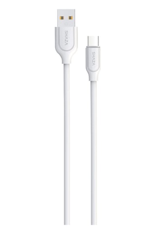 Shaza Usb -type C 1m 2.4a Destekli Şarj Ve Data Kablosu Sg2003uc/wt