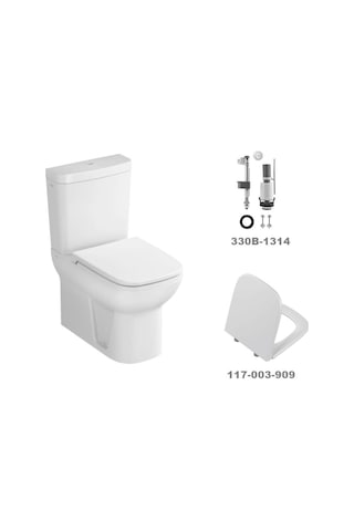 VitrA S20 Kare Klozet Takımı + Soft Kapak + Basmalı İç Takım