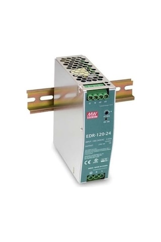 Meanwell Edr-120-24 120W 5 Amper Trafo Ray Tip Güç Kaynağı