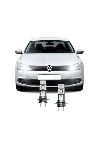 Vw Jetta Mk6 Led H7 Uzun Far Ampulü Mini Led 2'li Set