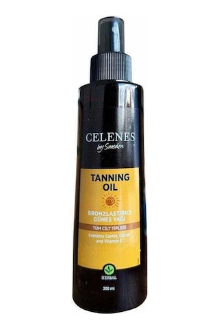 Celenes By Sweden Bronzlaştırıcı Güneş Yağı 200 ML