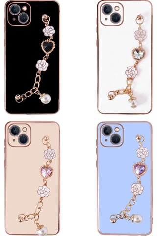 İphone Uyumlu 14 Uyumlu El Tutamaçlı Kamera Korumalı Csk Zore Taka Silikon Kılıf-siyah