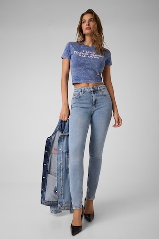 Guess Marilyn Slim Fit Kadın T-shirt W6bı53k6661 Mavi