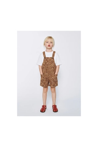 Poala Kids Leopar Desenli Salopet