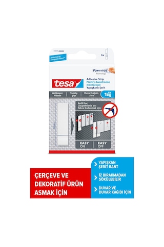 Yapışkan Şerit Yedek Bantlar, İz Bırakmadan Sökülebilir, Duvar Ve Duvar Kağıdı İçin, 1kg X 6 Adet