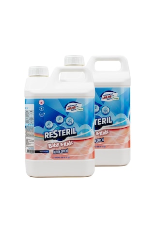 Resteril Doğal Alkolsüz Bebek Dezenfektan Çocuk Alanı Hijyen Spreyi 5 L