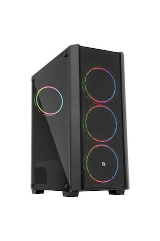 Frısby FC 9415G 500W Double Slım Oyuncu Bilgisayar Kasası Siyah