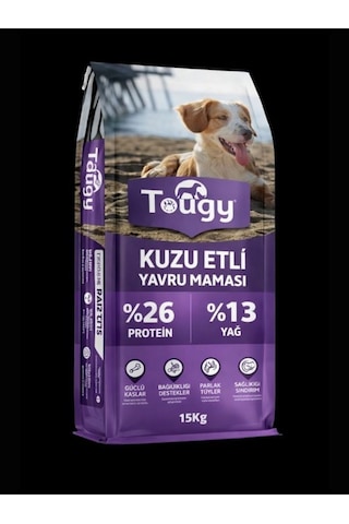 Tougy Kuzu Etli En İyi Yavru Köpek Maması 15 Kg %26 Protein %13 Yağ Hassas Sindirim,