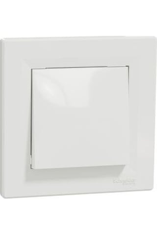 Schneider EPH0100121 Asfora Çerçeveli Beyaz Anahtar