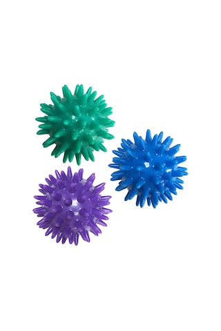 Homyl 3x Masaj Topu Relax Kompakt Yoga Pilates Omuz Sırtı Için Sarı