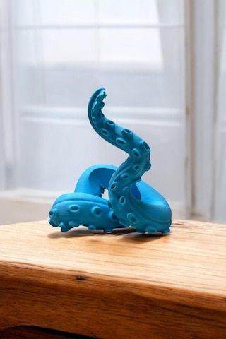 Ps4/ps5 Uyumlu Konsol Standı Kol Tutucu Stand Joystick Standı 3d Baskı Ahtapot Şeklinde Mavi