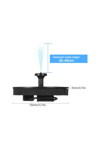 Neevoyu Güneş Enerjili Havuz Fırtınası - 4 Farklı Nozzle İle Dekoratif Su Sprayı, Bahçe Ve Akvaryum İçin
