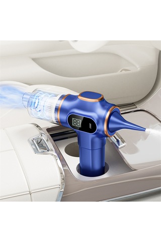 Crackedice Kablosuz Araba Elektrikli Süpürge Taşınabilir Robot Elektrikli Süpürge Siyah B