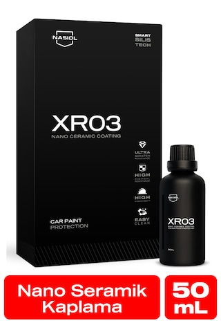 Nasiol XR03 Araç Nano Seramik Kaplama ve Boya Koruma 1.5 Yıl Dayanım 50 ML Su İtici Çizik Önleyici
